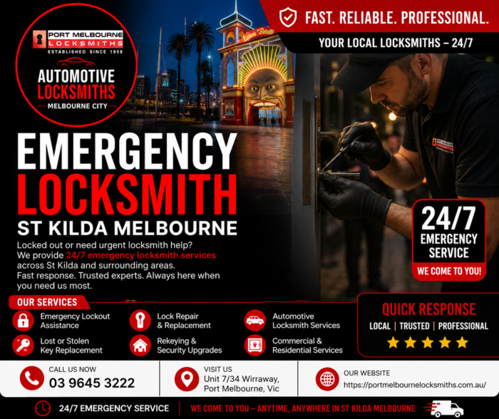 Emergency Locksmith St Kilda