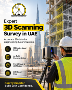 Expert 3D Scanning Survey in UAE for Engineering and Construction