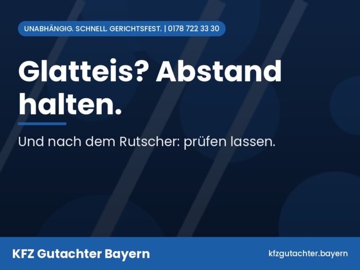 Frost über Nacht: Wenn die Ampel rot ist und das Auto weiterrutscht