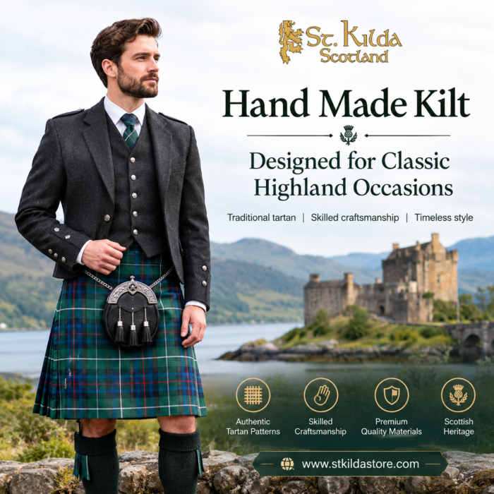 Hand Made Kilt Designed for Classic Highland Occasions