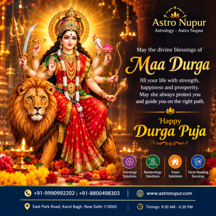 🙏 Happy Durga Puja from Astro Nupur! 🌺