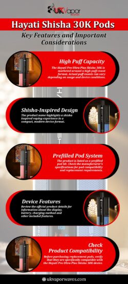 Hayati Shisha 30K Pods – Key Features and Important Considerations
