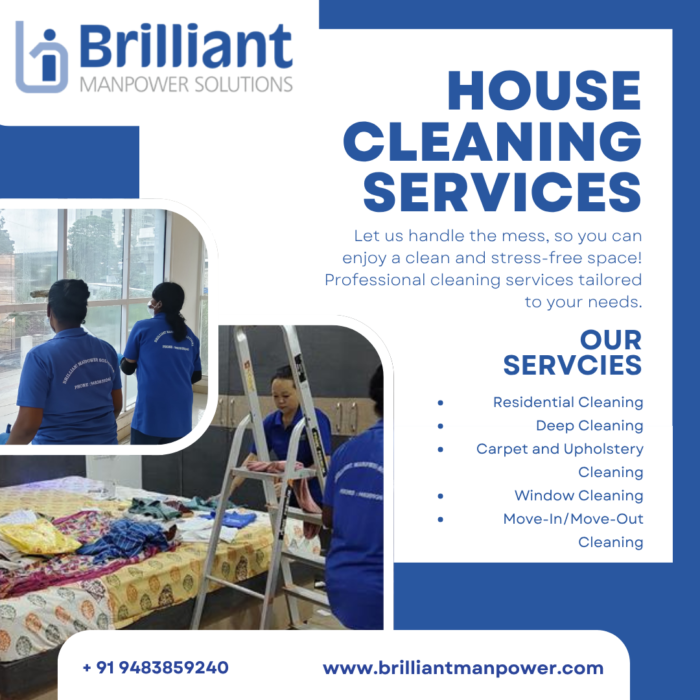 Expert House Cleaning Services in Jigani | Brilliant Manpower