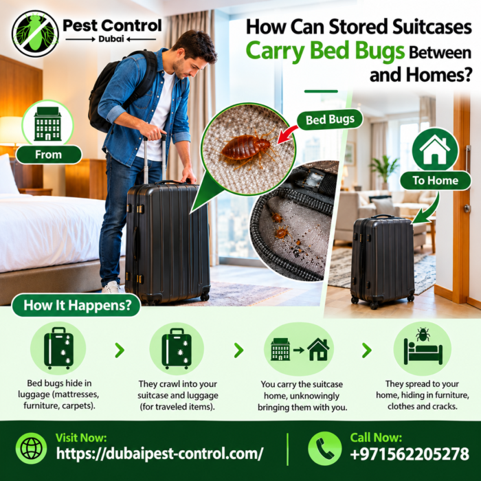 How Can Stored Suitcases Carry Bed Bugs Between Hotels and Homes?