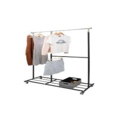 Hangersforless Stocks Heavy Duty Metal Clothes Racks for Garment Storage