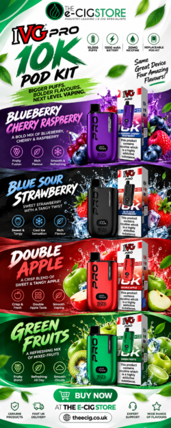 IVG PRO 10K Pod Kit – Explore Flavours | The E-Cig Store UK