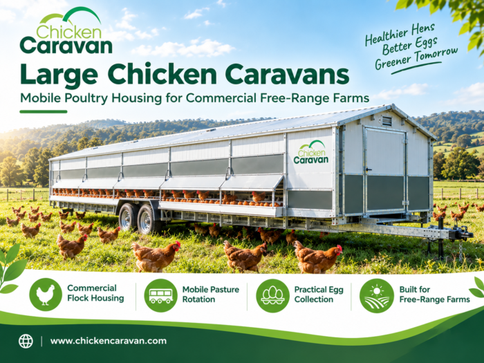 Large Chicken Caravans for Commercial Free-Range Farms