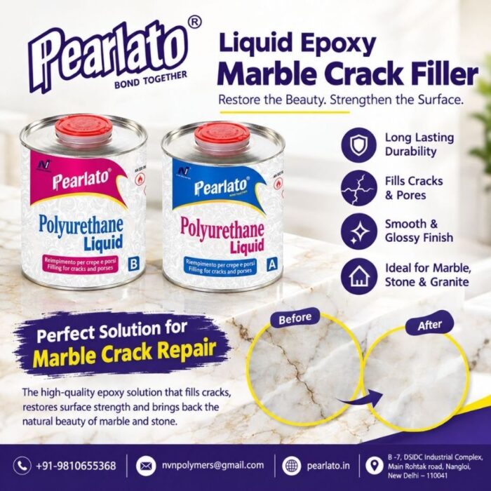 Liquid Epoxy Marble Crack Filler for Strong Stone Bonding | Pearlato