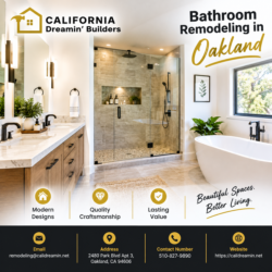 Expert Bathroom Remodeling in Oakland | California Dreamin’ Builders
