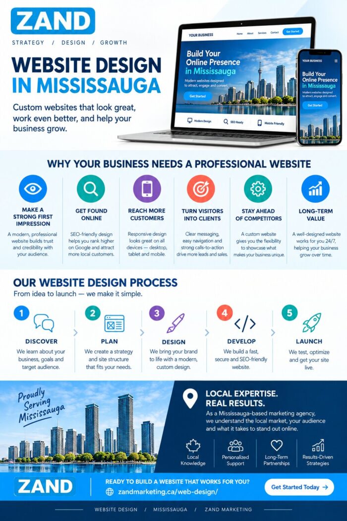 Website Design in Mississauga: Benefits, Process & Local Expertise | Zand Marketing