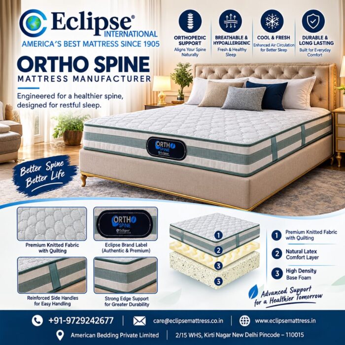 Eclipse Ortho Spine Mattress Manufacturer in Delhi