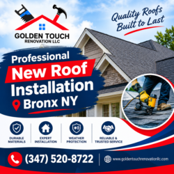 Professional New Roof Installation Bronx NY