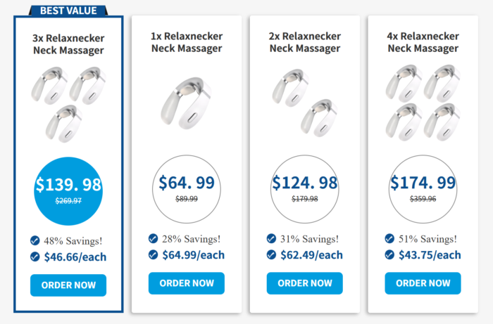 Relaxnecker Neck Massager USA Reviews
