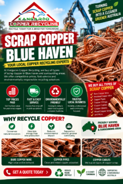 Scrap Copper Blue Haven | Reliable Copper Recycling Services