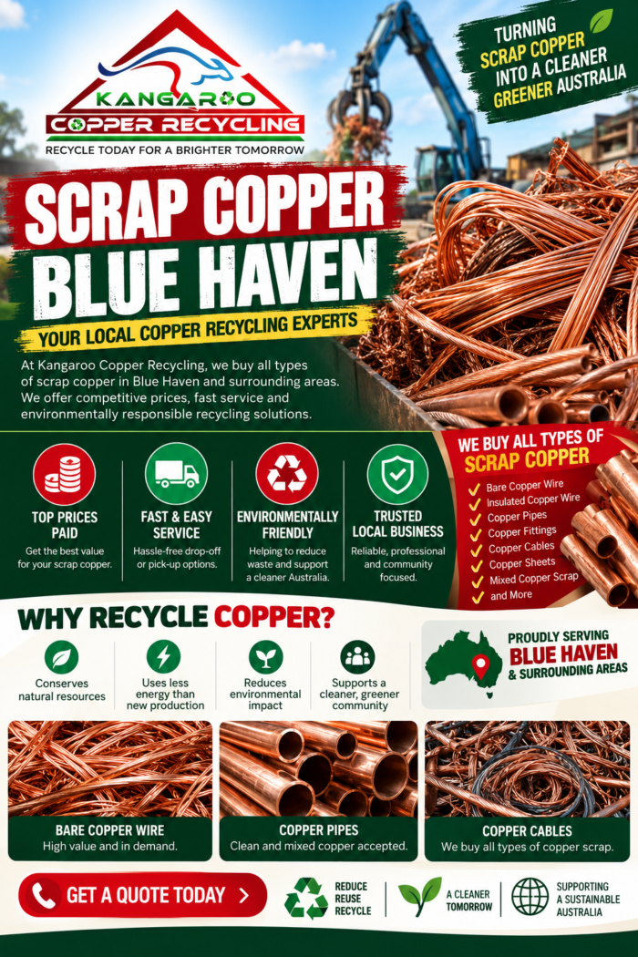 Scrap Copper Blue Haven | Reliable Copper Recycling Services
