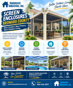 Screen Enclosures Broward County: Comfortable Outdoor Living for Florida Homes