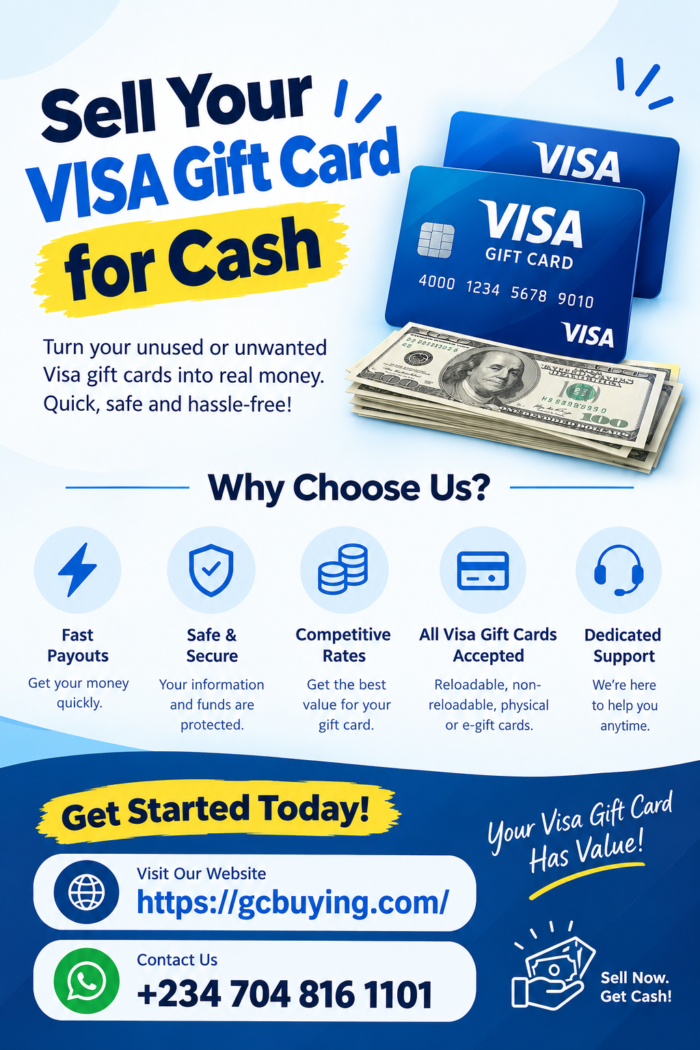 Sell Visa Gift Card for Cash | GCBuying