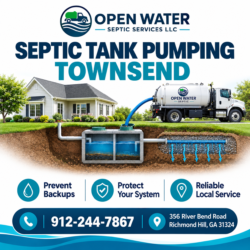 Septic Tank Pumping Townsend Open Water Septic Services LLC