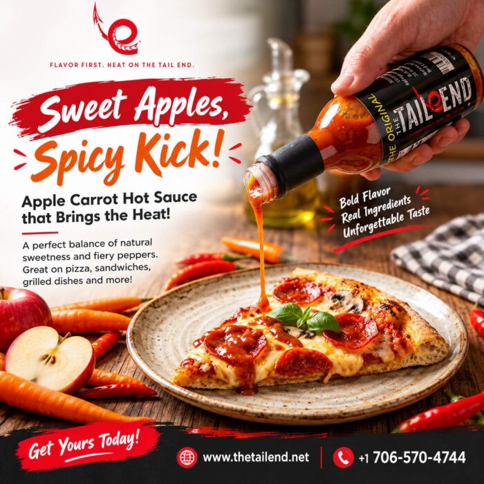 A Sweet & Spicy Twist with Apple Carrot Hot Sauce!