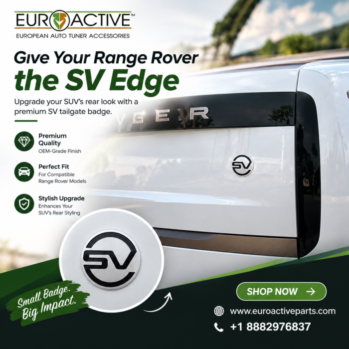 Give Your Range Rover the SV Edge with a Premium Tailgate Badge