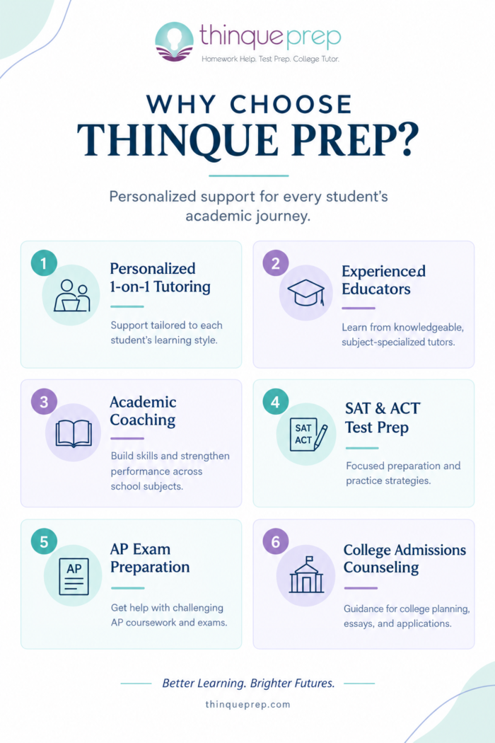Why Choose Thinque Prep? Top 6 Benefits for Student Success