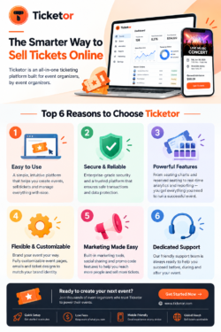 Top 6 Benefits of Using Ticketor for Online Event Ticketing