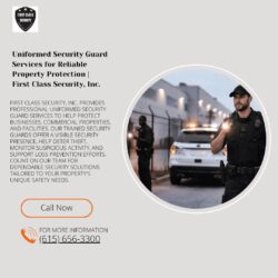 Uniformed Security Guard Services | First Class Security, Inc.