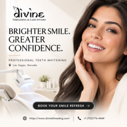 Want a Brighter Smile? Discover Professional Teeth Whitening at Divine Threading in Las Vegas
