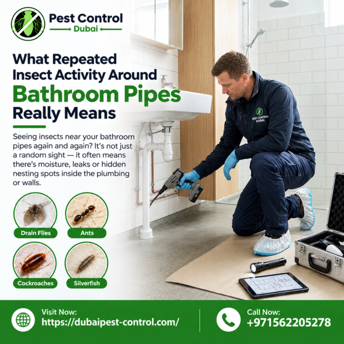 What Repeated Insect Activity Around Bathroom Pipes Really Means