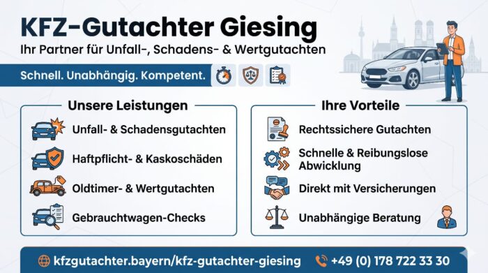 Professionelle Fahrzeugbewertung in Giesing