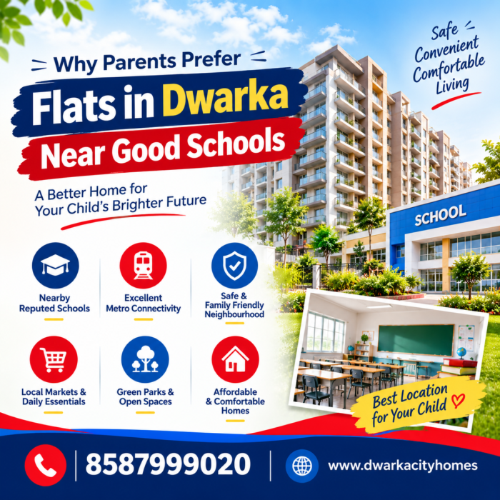 Why Parents Prefer Flats in Dwarka Near Good Schools